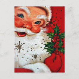 Postal Festiva Vintage Santa Claus