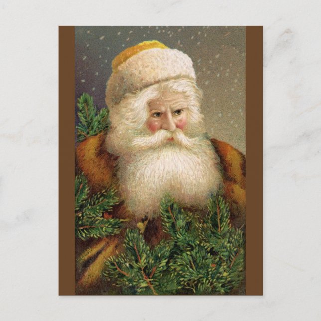 Postal Festiva Vintage Santa Claus 11 (Anverso)