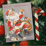 Postal Festiva Vintage Santa Claus 1950<br><div class="desc">Santa Claus de 1950</div>