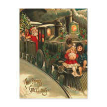 Vintage Santa Claus Christmas Train