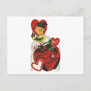 Postal Festiva Vintage Scholarly Bird Valentine
