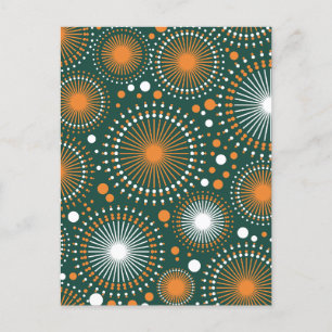 Postal Festiva Vintage Sky Joy Fireworks Fiesta
