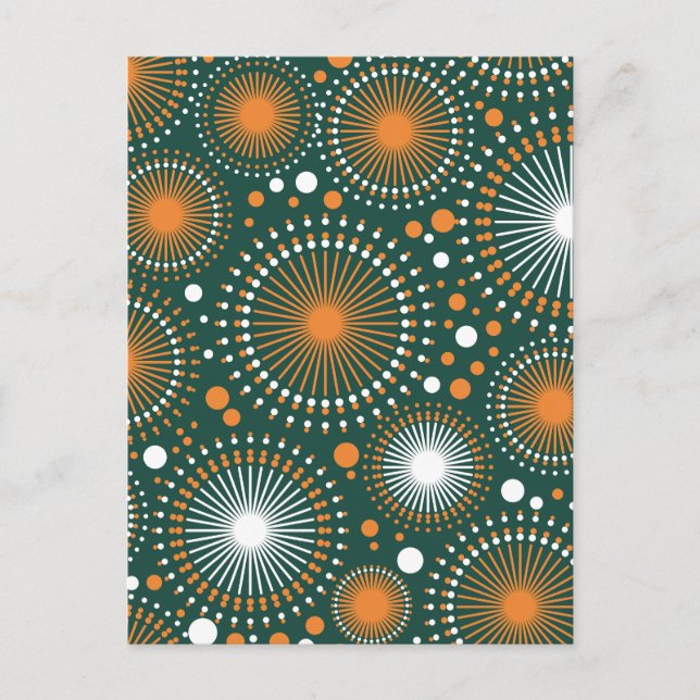 Postal Festiva Vintage Sky Joy Fireworks Fiesta (Anverso)
