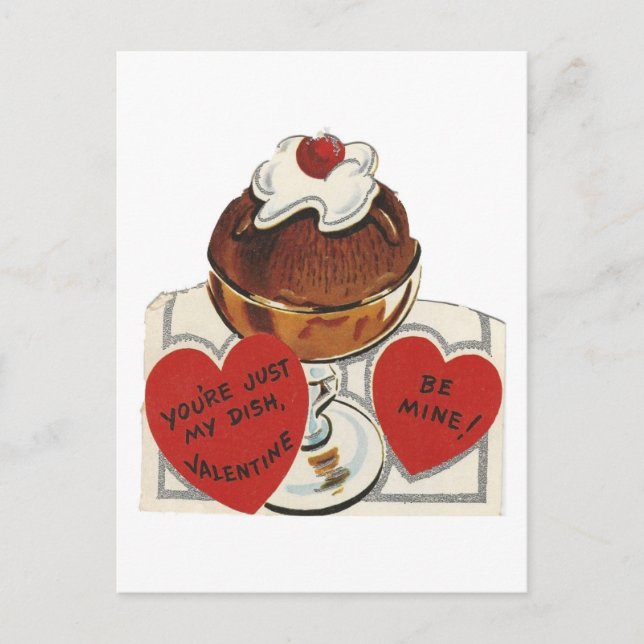 Postal Festiva Vintage Sundae Valentine (Anverso)