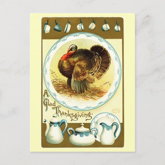 Postal Festiva Vintage Thankding Crockery (Anverso)
