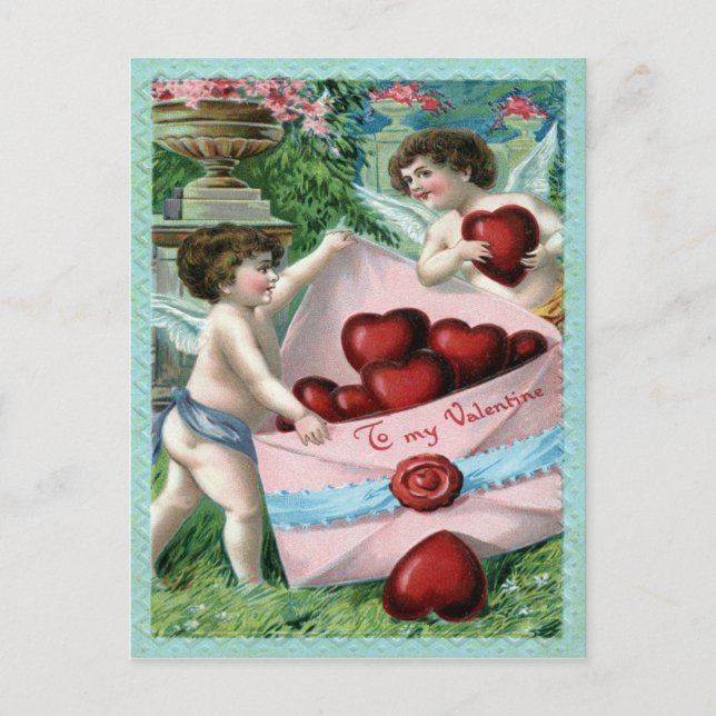 Postal Festiva Vintage Valentine (Anverso)