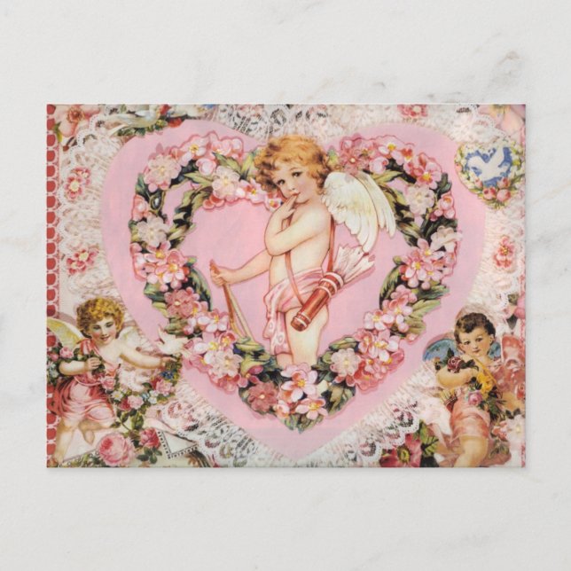 Postal Festiva Vintage Valentine (Anverso)