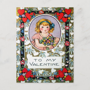 Postal Festiva Vintage Valentine