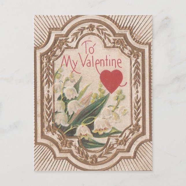 Postal Festiva Vintage Valentine (Anverso)