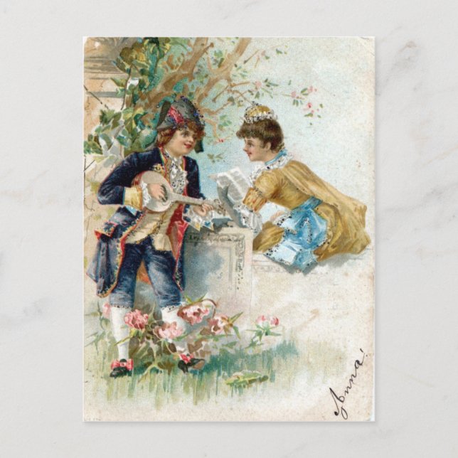 Postal Festiva Vintage Valentine (Anverso)