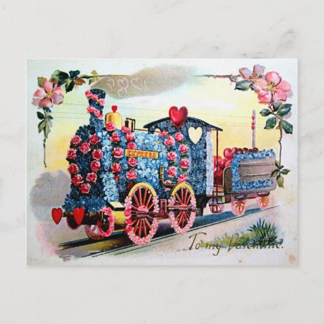 Postal Festiva Vintage Valentine (Anverso)