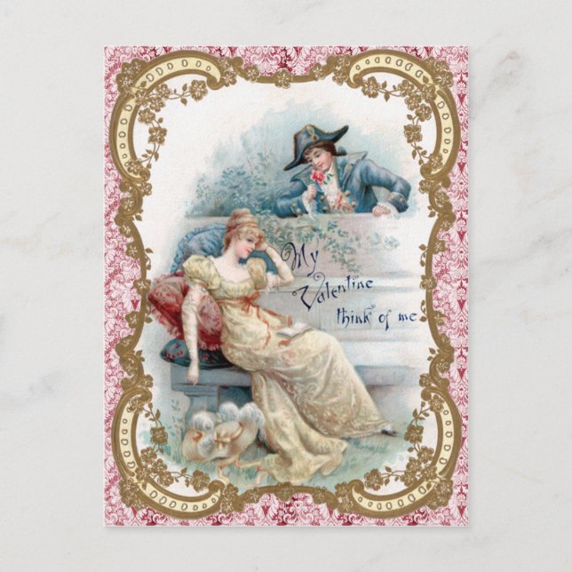 Postal Festiva Vintage Valentine (Anverso)