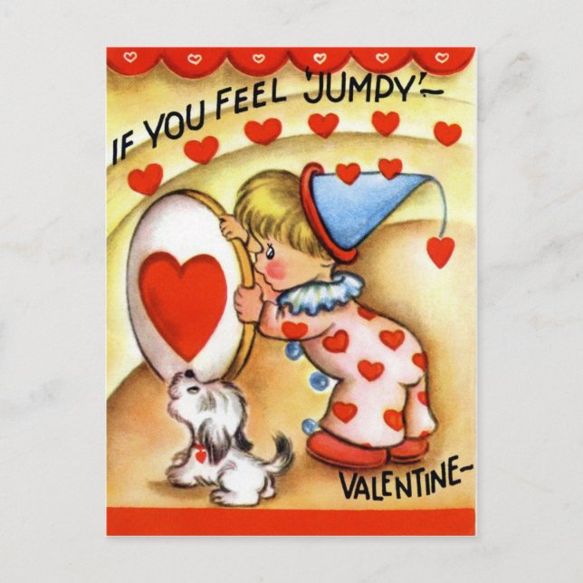 Postal Festiva Vintage Valentine (Anverso)