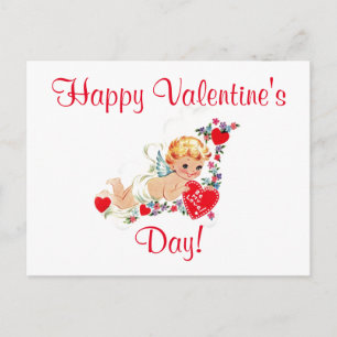 Postal Festiva Vintage Valentine Cupid