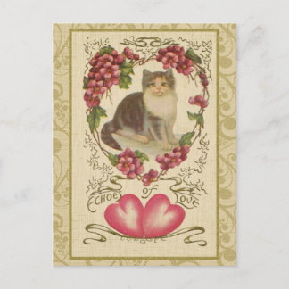 Postal Festiva Vintage Valentine Ephemera y el arte alterado