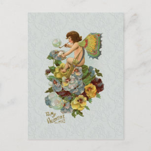 Postal Festiva Vintage Valentine Fairy