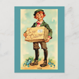 Postal Festiva Vintage Valentine para ella, imagen de Vintage Boy