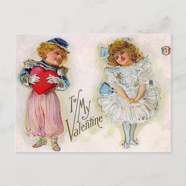 Postal Festiva Vintage Valentines (Anverso)