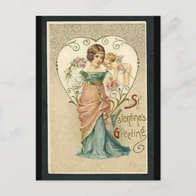 Postal Festiva Vintage Valentines (Anverso)