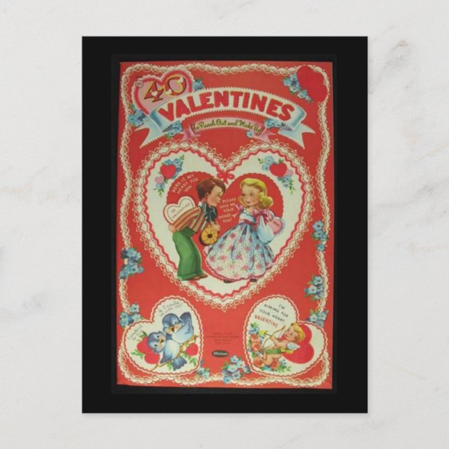 Postal Festiva Vintage Valentines (Anverso)