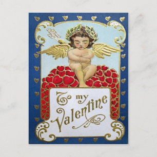 Postal Festiva Vintage Victorian Valentine