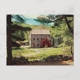 Postal Festiva Vintage Wayside Grist Inn Mill