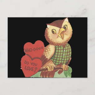 Postal Festiva Vintage "Who Do You Love" Owine Valentine