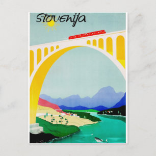 Postal Festiva Visita Eslovenia Verde, Boutique, Diversa