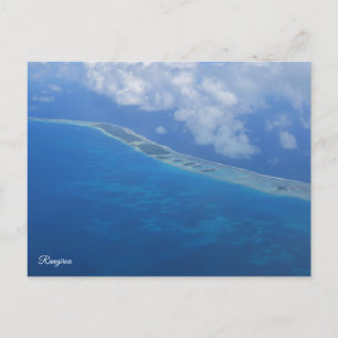 Postal Festiva Vista aérea de Rangiroa
