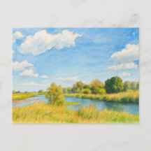 Vista del Guelpe Havel estilo havelland acuarela