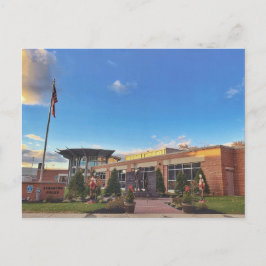 Postal Festiva Vista navideña del Departamento de Policía de Post