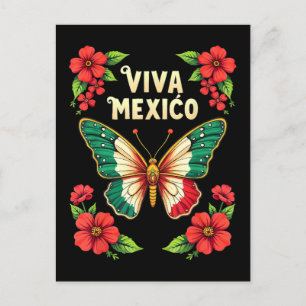 Postal Festiva Viva México Día de la Independencia de México