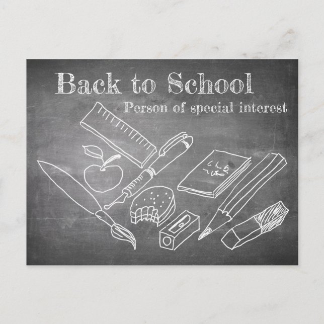 Postal Festiva Volver a la escuela (Anverso)