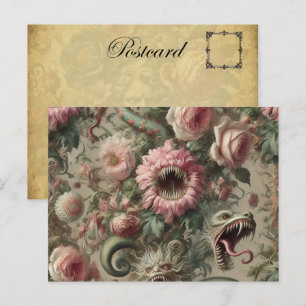 Postal Festiva Voraciosos Verdantes - Victoriano Gótico