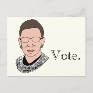 Postal Festiva Votación RBG.