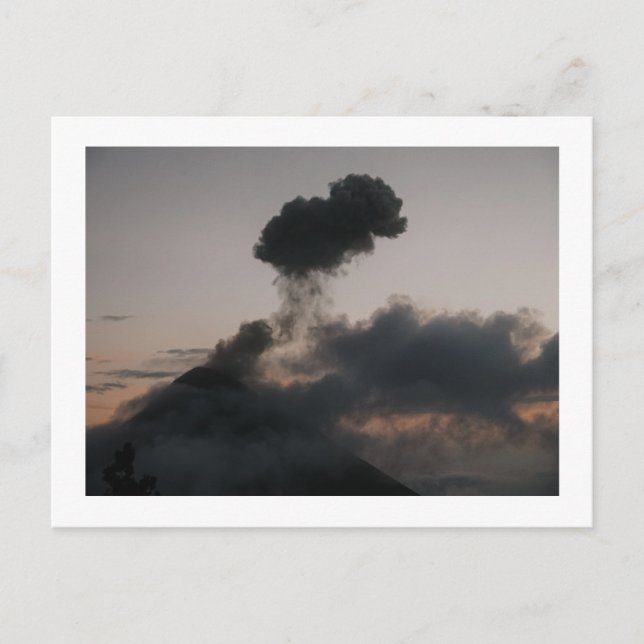 Postal Festiva Vulkan Fuego in Guatemala (Anverso)