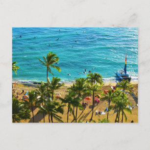 Postal Festiva Waikiki Beach
