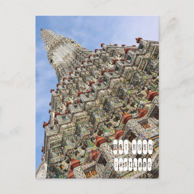 Postal Festiva Wat Arun en Tailandia (Anverso)