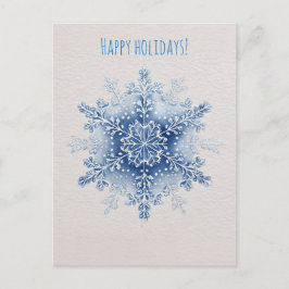 Postal Festiva Watercolor snowflake Christmas