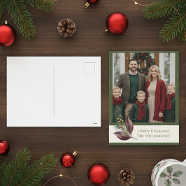 Postal Festiva Watercolor Winter Botanical Pattern