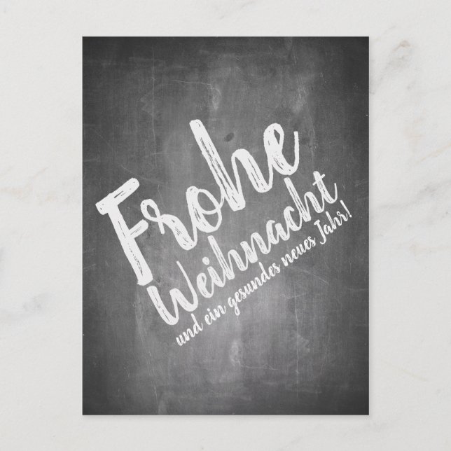 Postal Festiva Weihnachtsgrüße auf der Kreidetafel (Anverso)