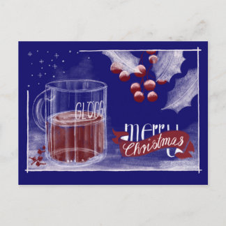 Postal Festiva Weihnachtskarte Glögg Glühwein Merry Christmas