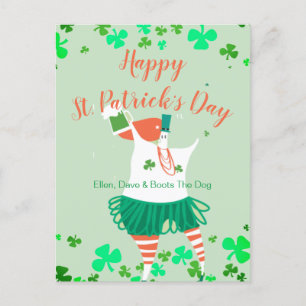 Postal Festiva Whimsical Illustrated St. Patrick's Day