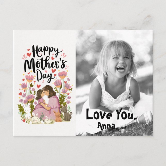 Postal Festiva *~* Whimsical Sweet Love Mother's Day AP72 Photo (Anverso)