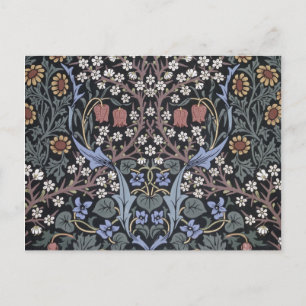 Postal Festiva William Morris - Patrón de espina negra