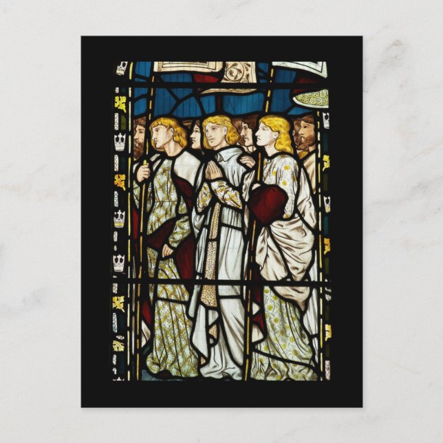 Postal Festiva William Morris - Todos los santos (Anverso)