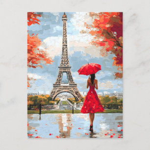 Postal Festiva Wind Romance Paris Moda Walk