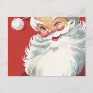 Postal Festiva Wink From Santa
