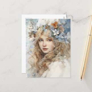 Postal Festiva Winter Angel