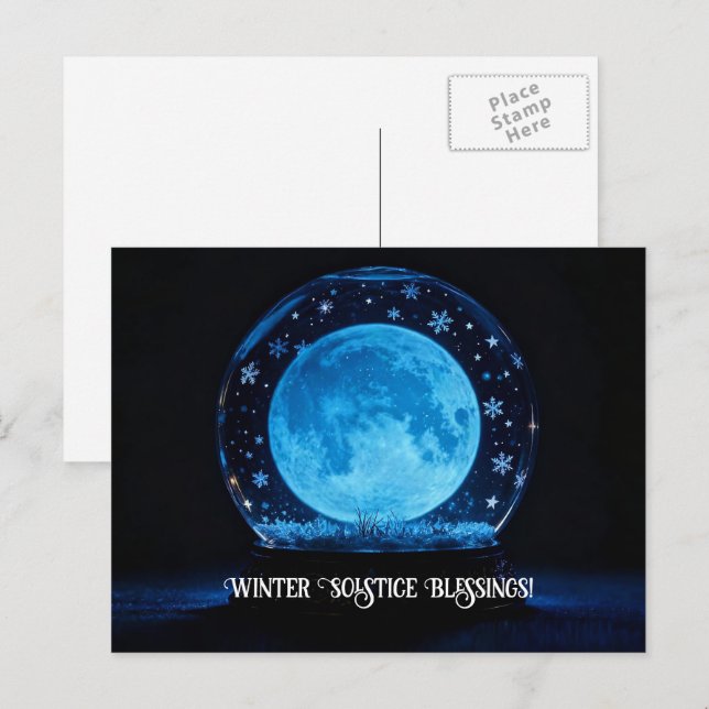 Postal Festiva Winter Solstice Full Moon Mystical Crystal Ball (Anverso / Reverso)